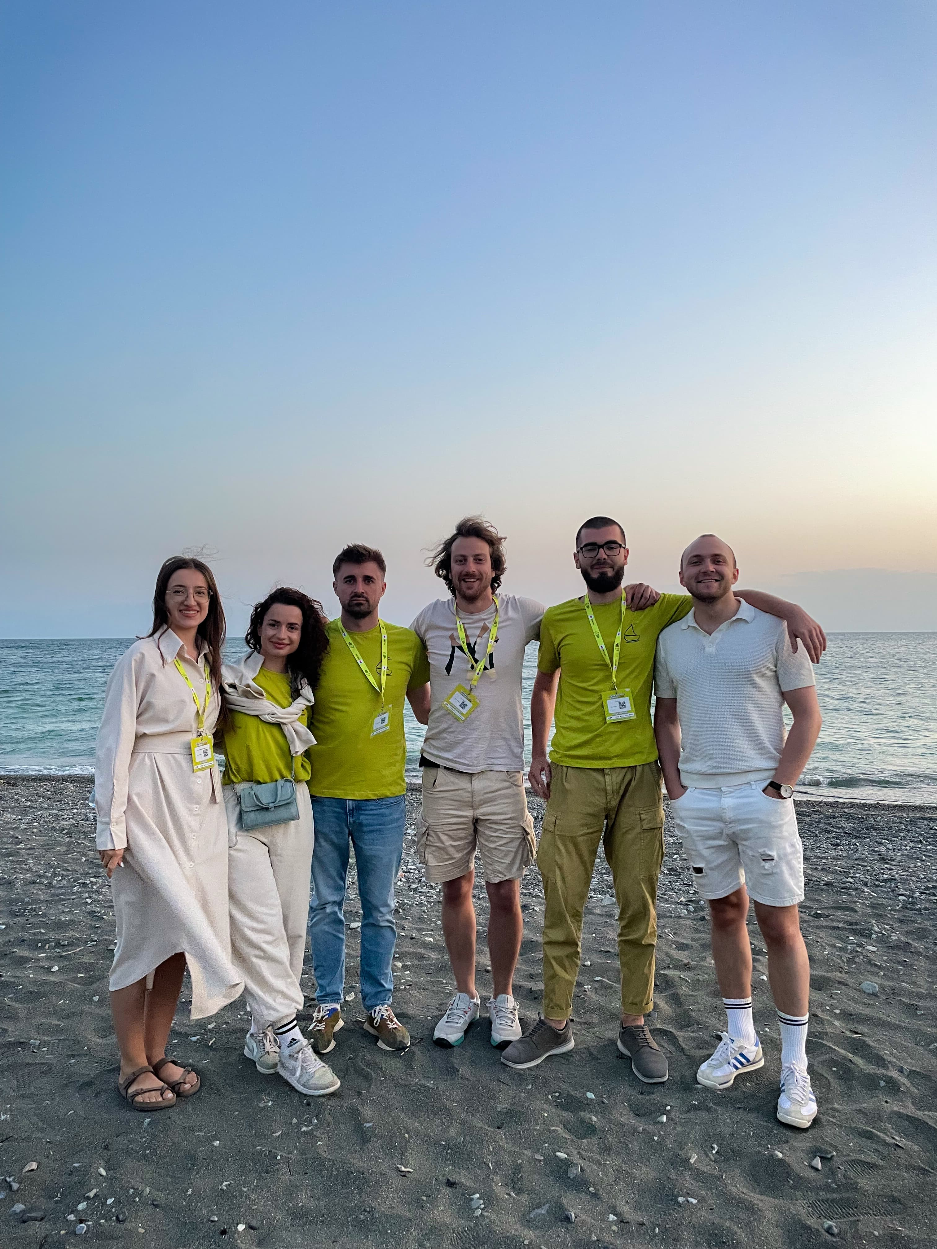 Kallina AI team celebrating 2nd place at Sevan Startup Summit